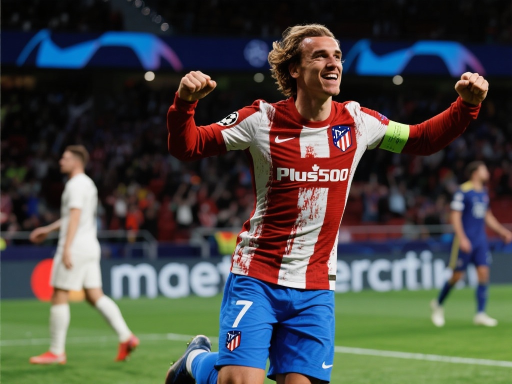 阿尔瓦雷斯闪耀格里兹曼梅开二度,马竞4-1五连胜挺进欧冠16强 格里兹曼双响奠定胜局
面对欧冠的关键比