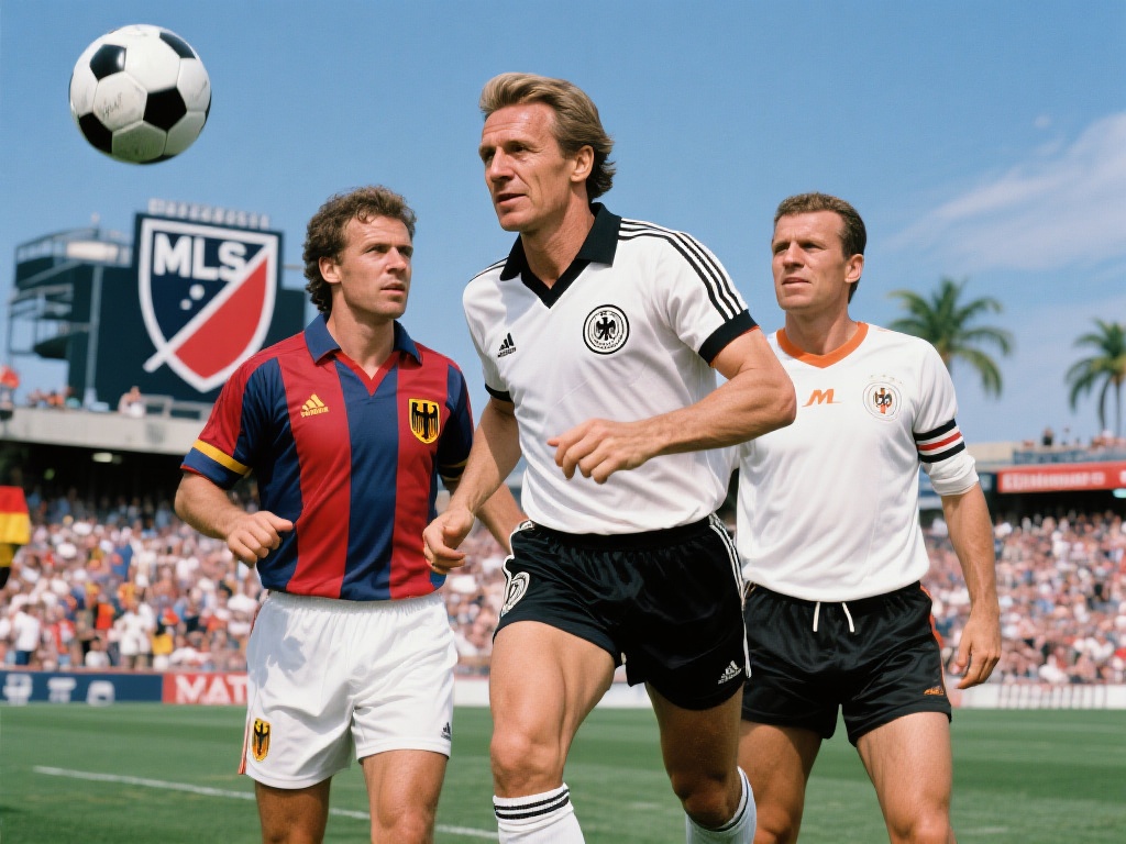 在足球历史上，美国职业大联盟曾吸引了不少